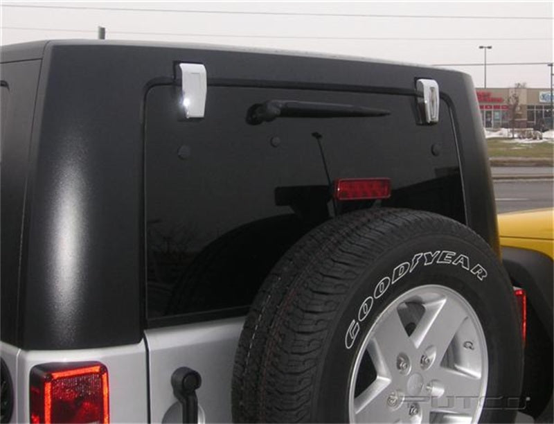 Load image into Gallery viewer, Putco 07-18 Jeep Wrangler - Rear Hinge Cover (Upper)
