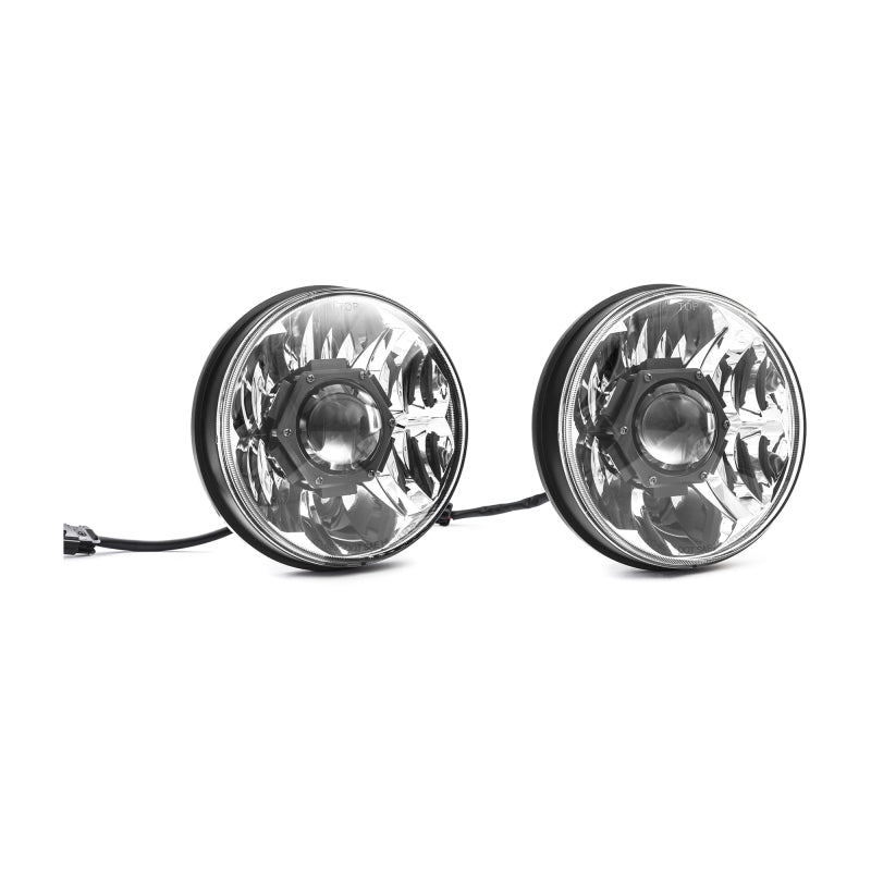 Load image into Gallery viewer, KC HiLiTES 07-18 Jeep JK (Not for Rubicon/Sahara) 7in. Gravity LED Pro DOT Headlight (Pair Pack Sys)
