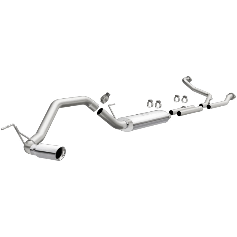 Load image into Gallery viewer, MagnaFlow CatBack 07-15 Nissan Titan V8 LGAS/LFLEX Single MF Polished Stainless Exhaust
