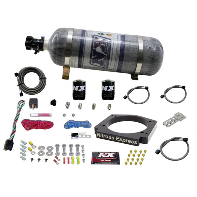 Load image into Gallery viewer, Nitrous Express GM LS 112mm Adapter Plate Kit (100-400HP) w/ 12LB Bottle
