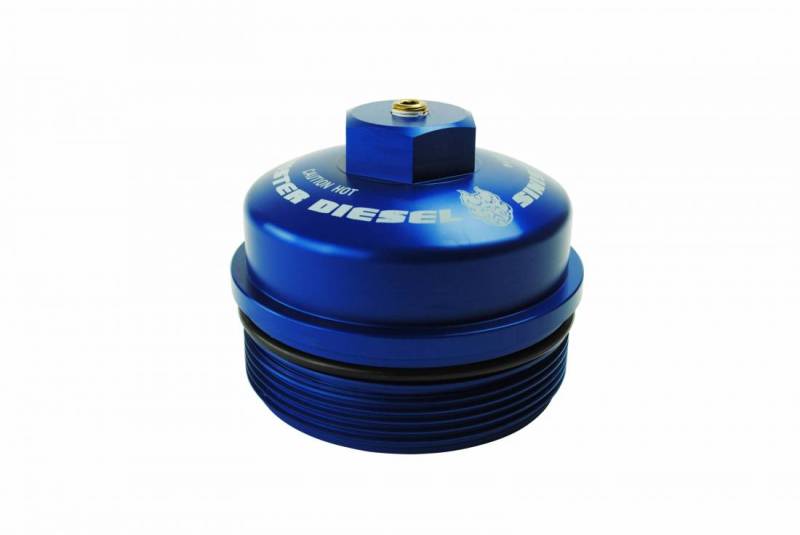 Load image into Gallery viewer, Sinister Diesel 03-07 Ford 6.0L Billet Blue Cap Kit
