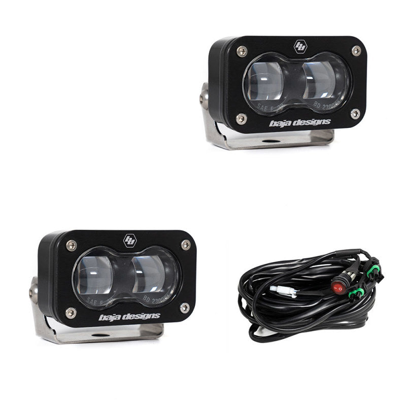 Load image into Gallery viewer, Baja Designs Universal S2 SAE Spot LED (Pair) - Clear
