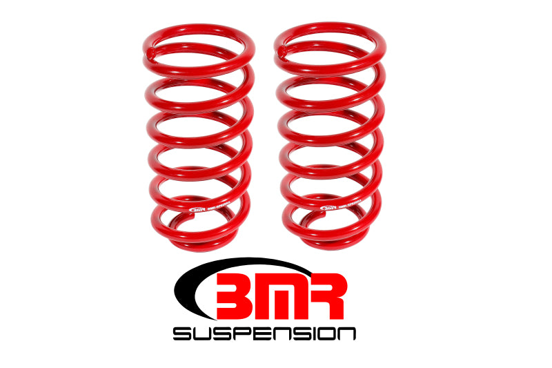 Load image into Gallery viewer, BMR 79-04 Ford Mustang (Ex. 99-04 Mustang Cobras w/ IRS) 1in Drop Rear Lowering Springs - Red

