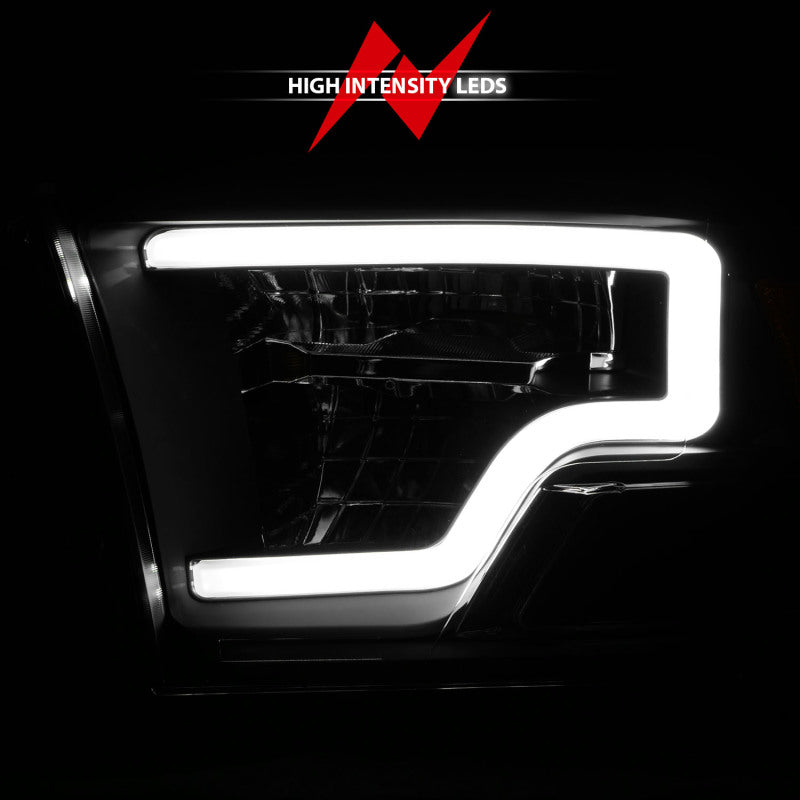 Load image into Gallery viewer, ANZO 2009-2020 Dodge Ram 1500 Full LED Square Projector Headlights w/ Chrome Housing Black Amber
