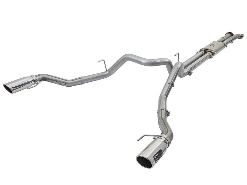 Load image into Gallery viewer, aFe MACHForce XP Exhaust Cat-Back SS-409 2017 Ford F-150 Raptor V6-3.5L (tt) w/ Polished Tips
