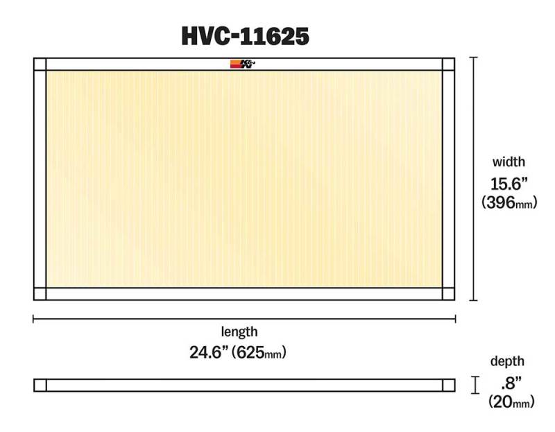 Load image into Gallery viewer, K&amp;N HVAC Filter - 16 x 25 x 1
