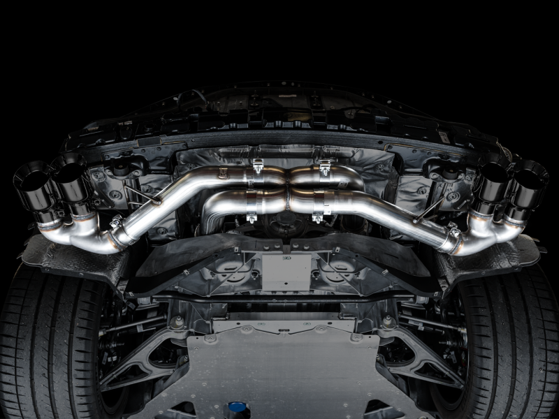 Load image into Gallery viewer, AWE Tuning 2020 Chevrolet Corvette (C8) Track Edition Exhaust - Quad Diamond Black Tips
