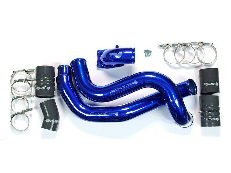 Load image into Gallery viewer, Sinister Diesel 03-07 Ford 6.0L Powerstroke Intercooler Charge Pipe Kit w/Elbow

