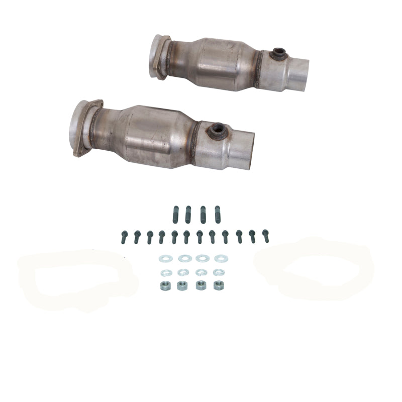 Load image into Gallery viewer, BBK 10-15 Camaro LS3 L99 Long Tube Exhaust Headers With Converters - 1-3/4 Chrome
