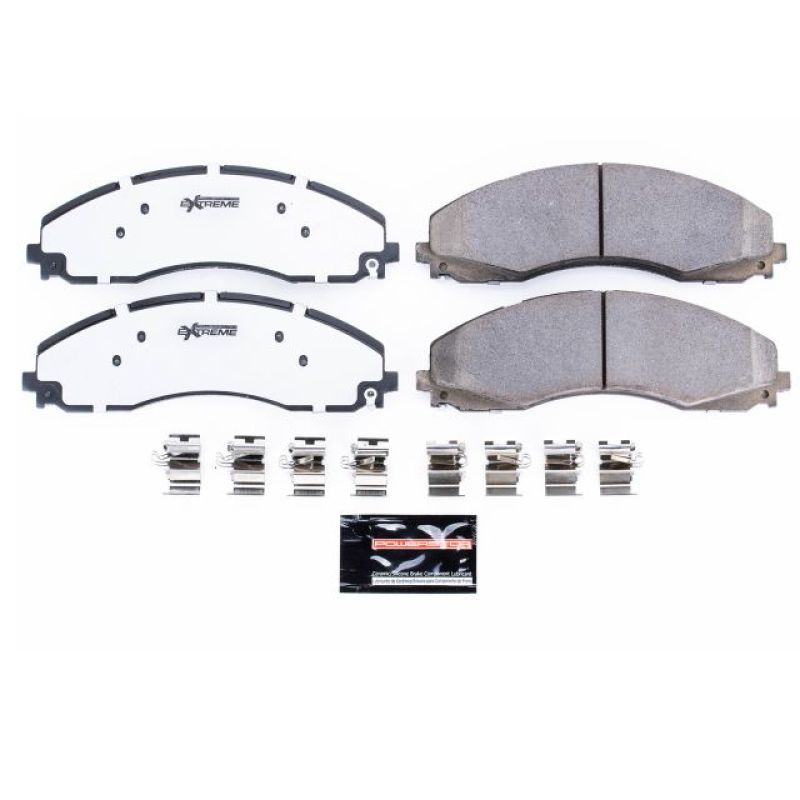 Load image into Gallery viewer, Power Stop 17-19 Ford F-450 Super Duty Front Z36 Truck &amp; Tow Brake Pads w/Hardware
