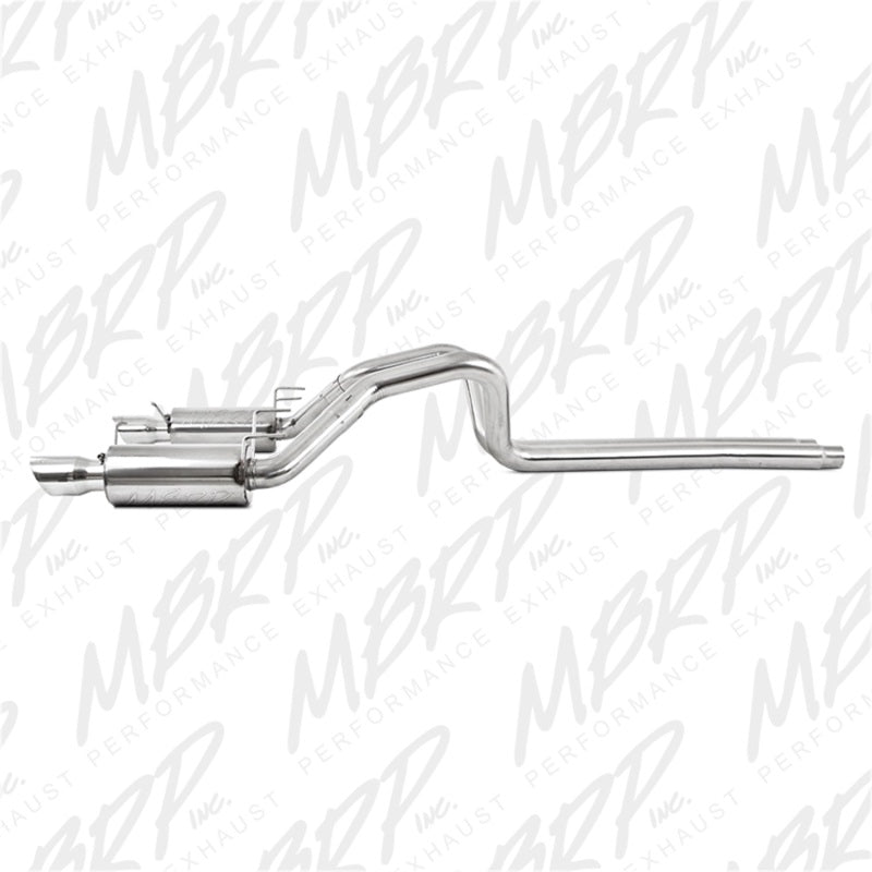 Load image into Gallery viewer, MBRP 11-14 Ford Mustang GT 5.0L Dual Split Rear Street Version T409 3in Cat Back Exhaust System
