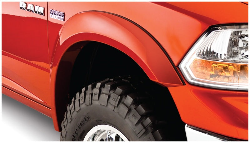 Load image into Gallery viewer, Bushwacker 10-18 Ram 1500 Fleetside Extend-A-Fender Style Flares 4pc 67.4/76.3/96.3in Bed - Black
