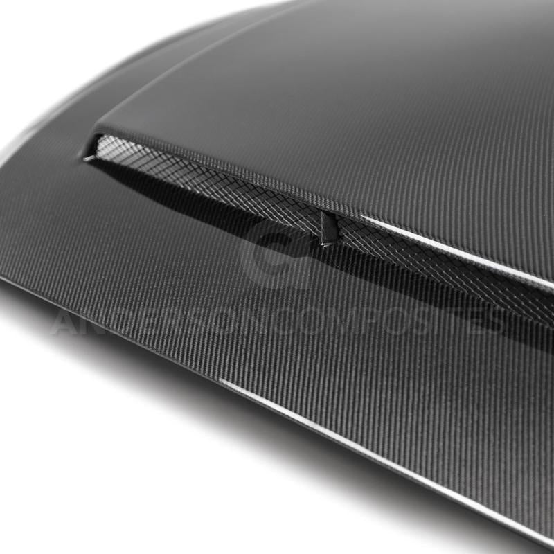 Load image into Gallery viewer, Anderson Composites 2018 Ford Mustang Super Snake Double Sided Carbon Fiber Hood
