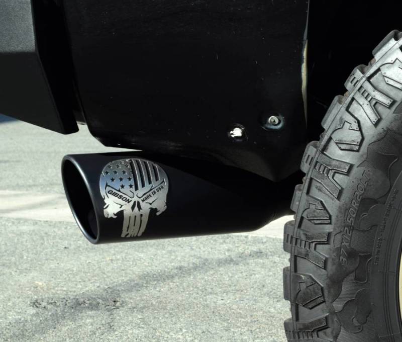 Load image into Gallery viewer, Gibson 04-10 Nissan Titan SE 5.6L 4in Patriot Skull Series Cat-Back Single Exhaust - Stainless
