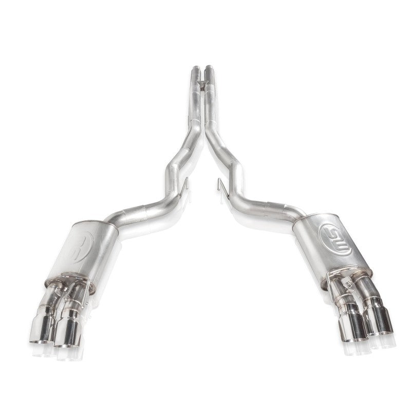 Load image into Gallery viewer, Stainless Works 18+ Ford Mustang GT Redline Cat-Back Performance Connect H-Pipe w/ Active Valves

