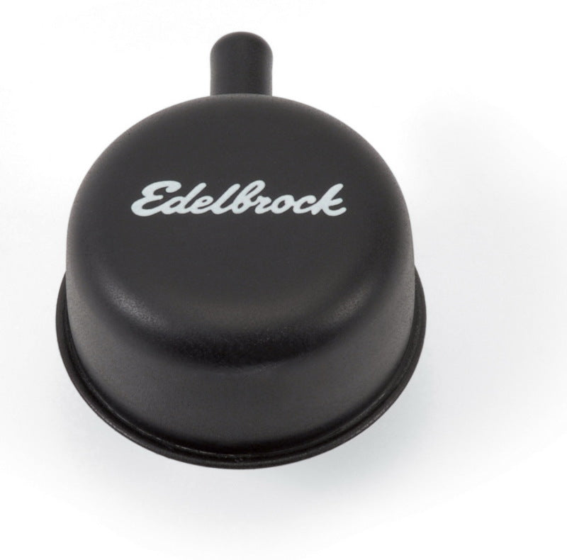 Load image into Gallery viewer, Edelbrock Round Cap w/ Nipple Black
