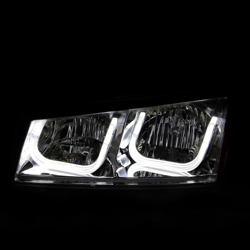 Load image into Gallery viewer, ANZO 2003-2006 Chevrolet Silverado 1500 Projector Headlights w/ U-Bar Chrome
