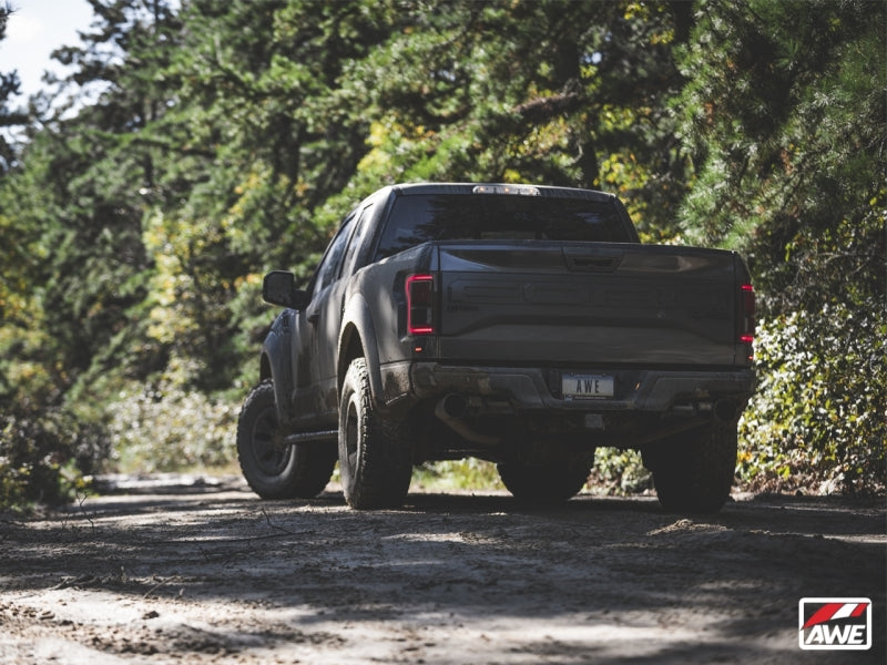 Load image into Gallery viewer, AWE Tuning 2017+ Ford Raptor Tailpipe Conversion Kit w/ Diamond Black Tips
