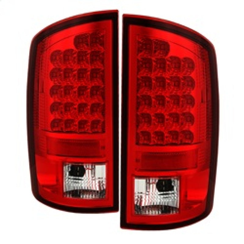Load image into Gallery viewer, Spyder Dodge Ram 07-08 1500/Ram 07-09 2500/3500 LED Tail Lights Red Clear ALT-YD-DRAM06-LED-RC
