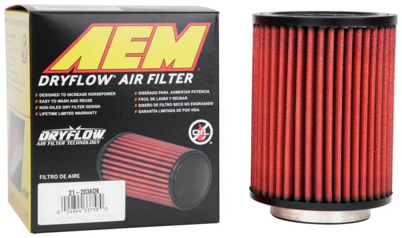Load image into Gallery viewer, AEM Air Filter, 3inFLG/ 5inOD/ 6-1/2inH Dry Flow
