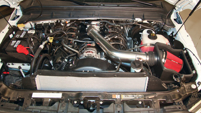 Load image into Gallery viewer, Spectre 11-14 Ford F250/350 V8-6.2L F/I Air Intake Kit - Polished w/Red Filter
