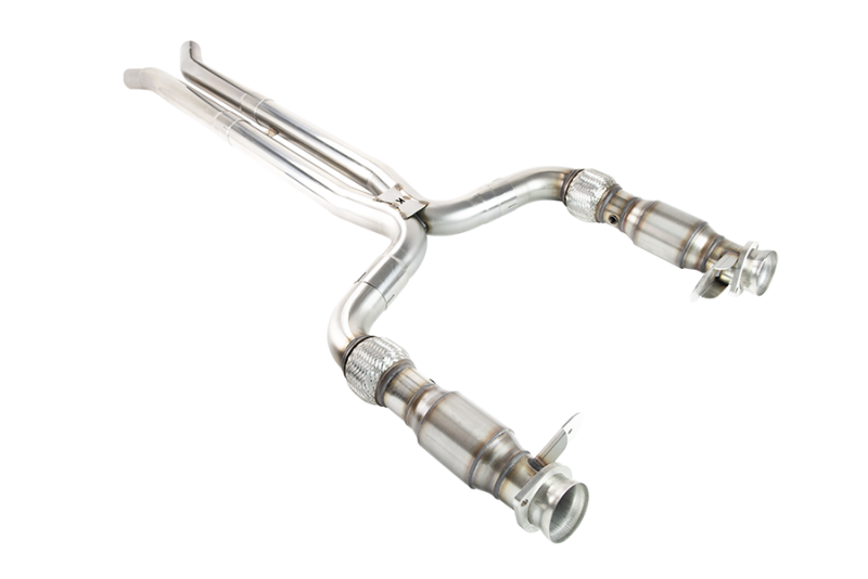 Load image into Gallery viewer, Kooks 2015+ Ford Mustang GT350 5.2L 3in x 2-3/4in Cat SS X-Pipe Kooks HDR Req
