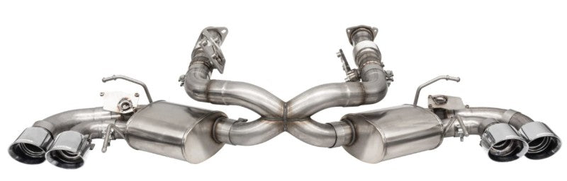Load image into Gallery viewer, Corsa 2020-25 Corvette C8 3in Valved Cat-Back 4.5in Pol Quad Tips - Fits Factory Perf Exhaust w/ AFM

