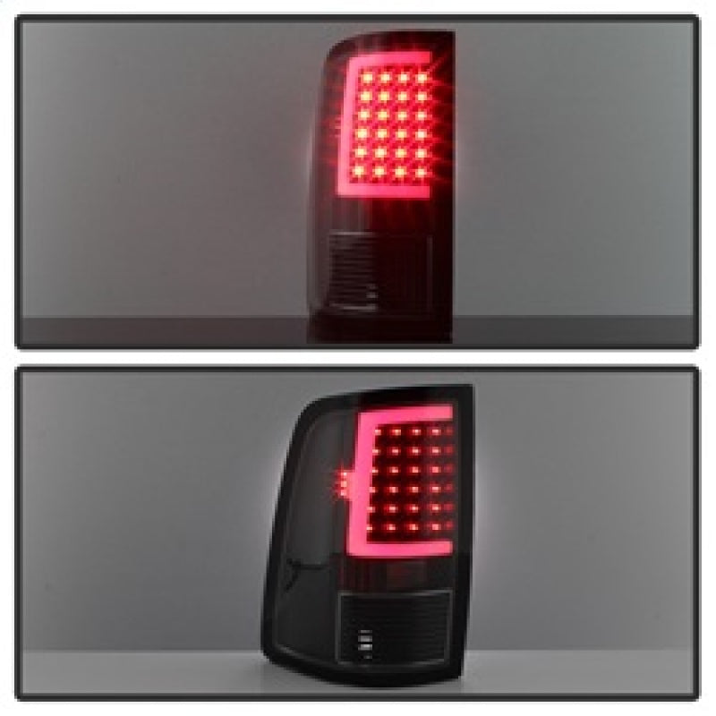 Load image into Gallery viewer, xTune 09-18 Dodge Ram 1500 LED Tail Lights - Black Smoke (ALT-ON-DR09-LBLED-BSM)
