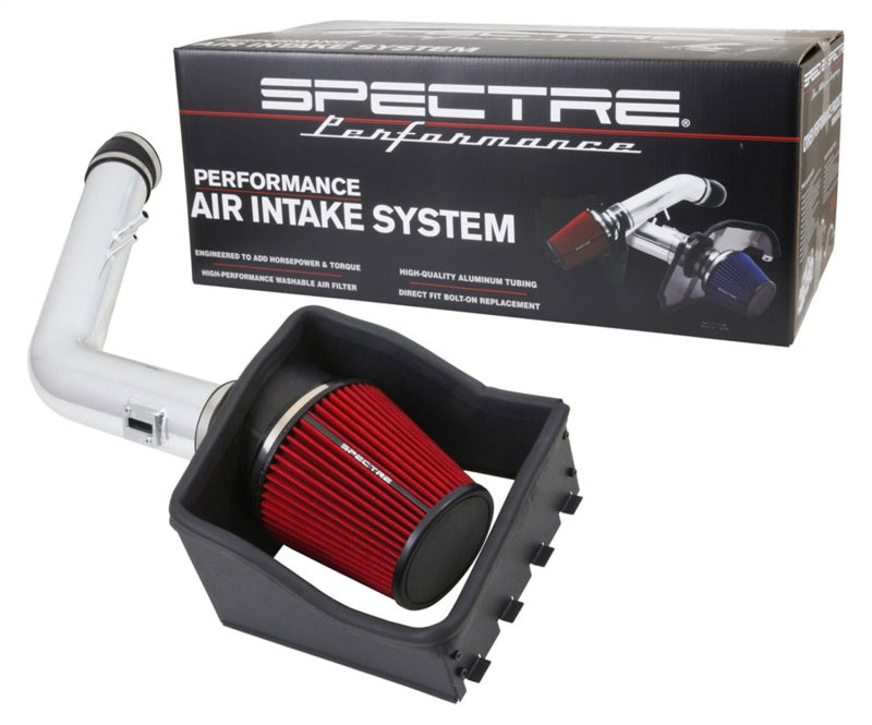Load image into Gallery viewer, Spectre 11-14 Ford F250/350 V8-6.2L F/I Air Intake Kit - Polished w/Red Filter
