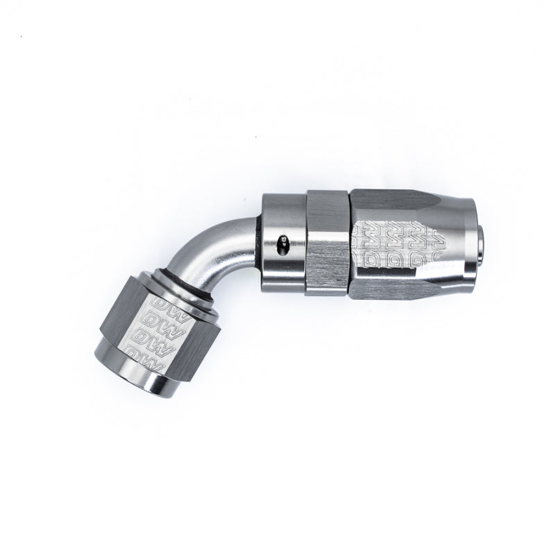 Load image into Gallery viewer, DeatschWerks 6AN Female Flare Swivel 60-Degree Hose End CPE Anodized DW Titanium
