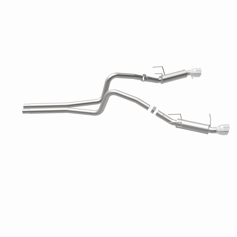 Load image into Gallery viewer, Magnaflow 2014 Ford Mustang V6 3.7L Comp Series Dual Split Rear Polished Stainless C/B Perf Exhaust

