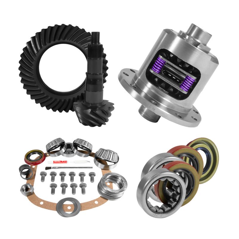Load image into Gallery viewer, Yukon Gear 7.5in/7.625in GM 3.73 Rear Ring &amp; Pinion Install Kit 28 Spline Positraction Axle Bearings
