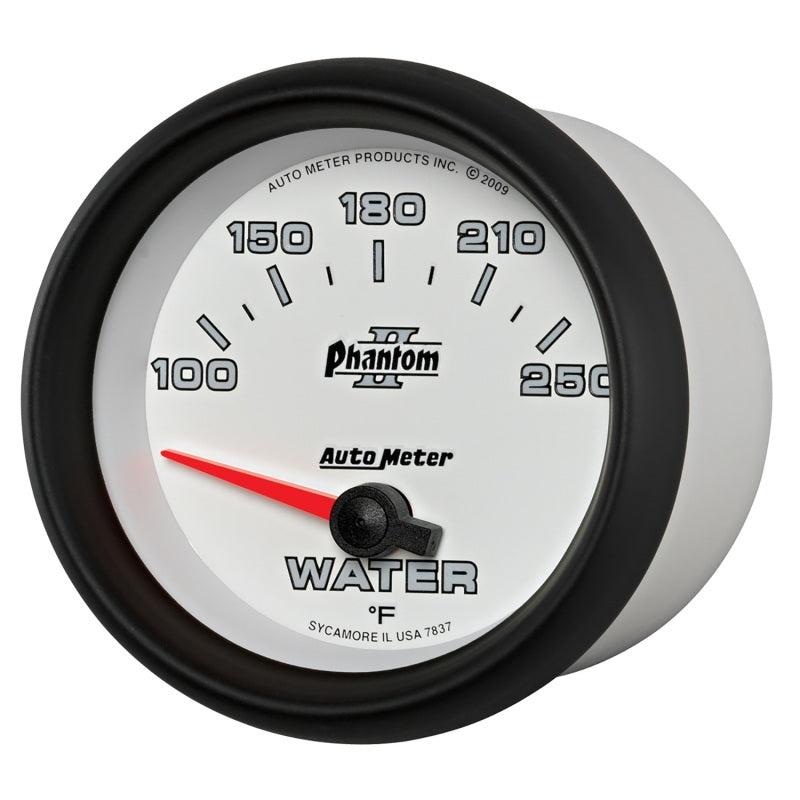 Load image into Gallery viewer, Autometer Phantom II 2-5/8in 100-250 Degrees F Electrical Water Temperature Gauge
