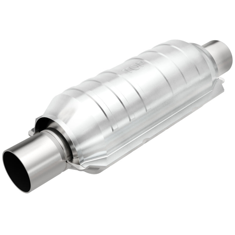 Load image into Gallery viewer, MagnaFlow Catalytic Converter 2 in Inlet 2 in Outlet 11 in Length SS
