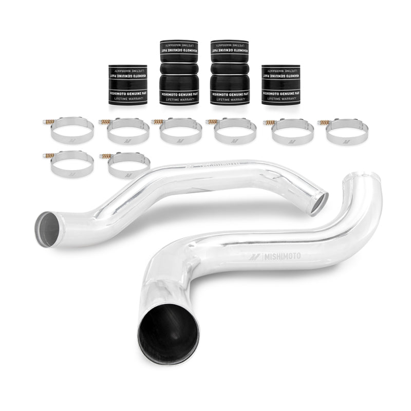 Load image into Gallery viewer, Mishimoto 99-03 Ford 7.3L Powerstroke PSD Black Intercooler Kit w/ Polished Pipes
