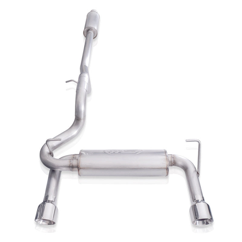 Load image into Gallery viewer, Stainless Works 2018+ Jeep Wrangler JL 304SS Factory Connect 2.5in Cat Back Exhaust System
