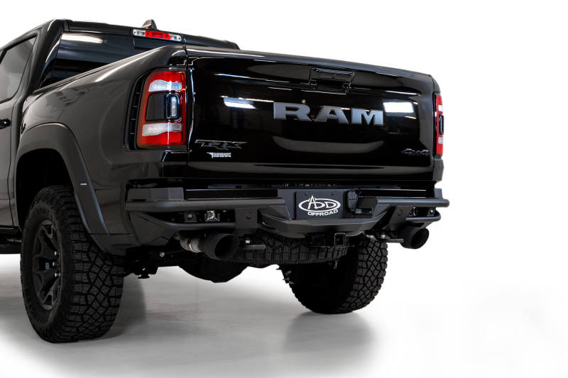 Load image into Gallery viewer, Addictive Desert Designs 2021 Dodge RAM 1500 TRX PRO Bolt-On Rear Bumper w/ Sensors
