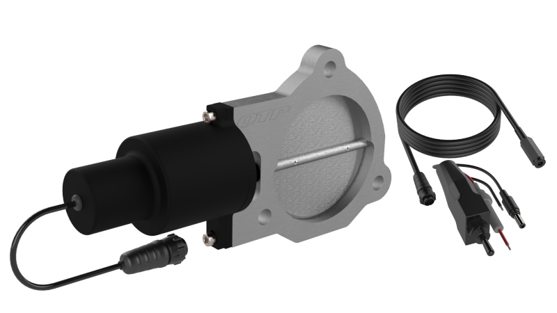 Load image into Gallery viewer, QTP 3.5in Bolt-On QTEC Electric Cutout Valve - Single
