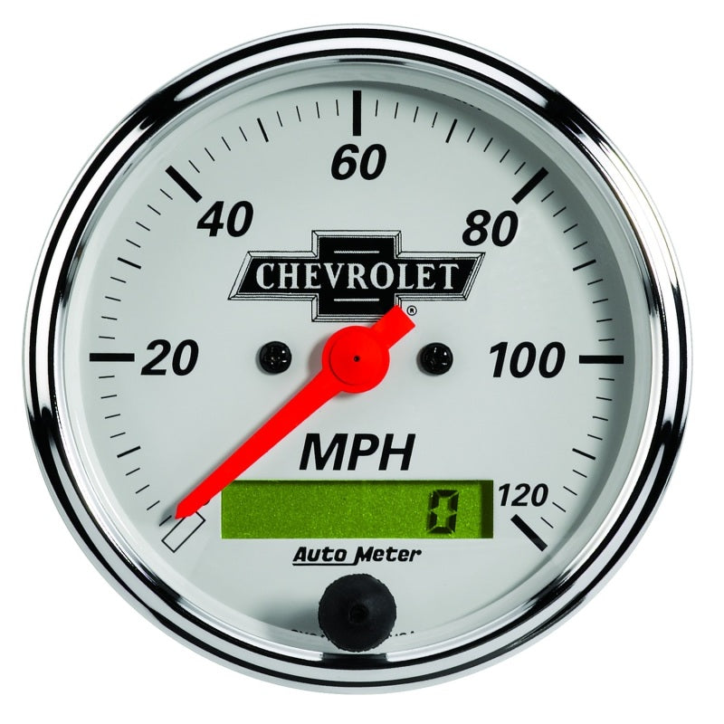 Load image into Gallery viewer, Autometer Arctic White GM 5 Pc Kit Box w/ Elec Speedo, Elec Oil Press, Water Temp, Volt, Fuel Level
