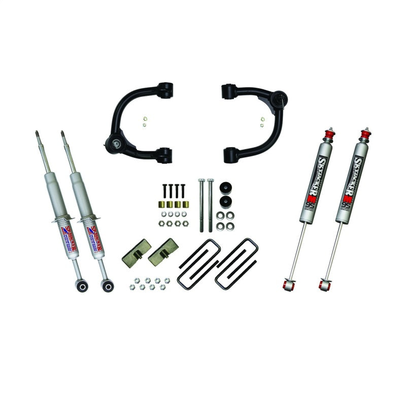 Load image into Gallery viewer, Skyjacker 3in Upper A-Arm Kit with Performance Struts and Rear Blocks and M95 Monotube Shocks

