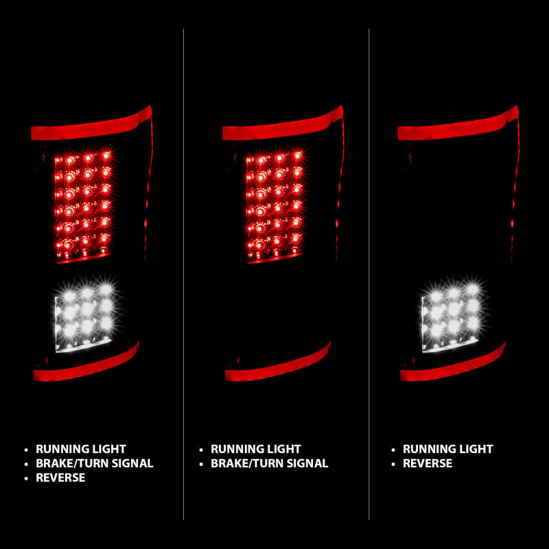Load image into Gallery viewer, ANZO 15-17 Ford F-150 LED Taillights Black w/ Sequential
