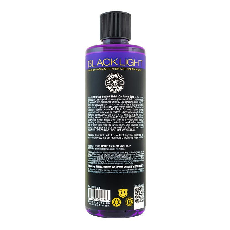 Load image into Gallery viewer, Chemical Guys Black Light Hybrid Radiant Finish Car Wash Soap - 16oz
