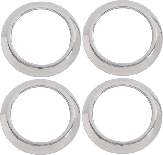 Kentrol 07-10 Jeep Wrangler JK Air Vent Bezels 4 Pieces - Polished Silver