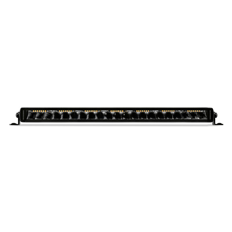 Load image into Gallery viewer, Go Rhino Xplor Blackout Combo Series Sgl Row LED Light Bar w/Amber (Side/Track Mount) 20.5in. - Blk
