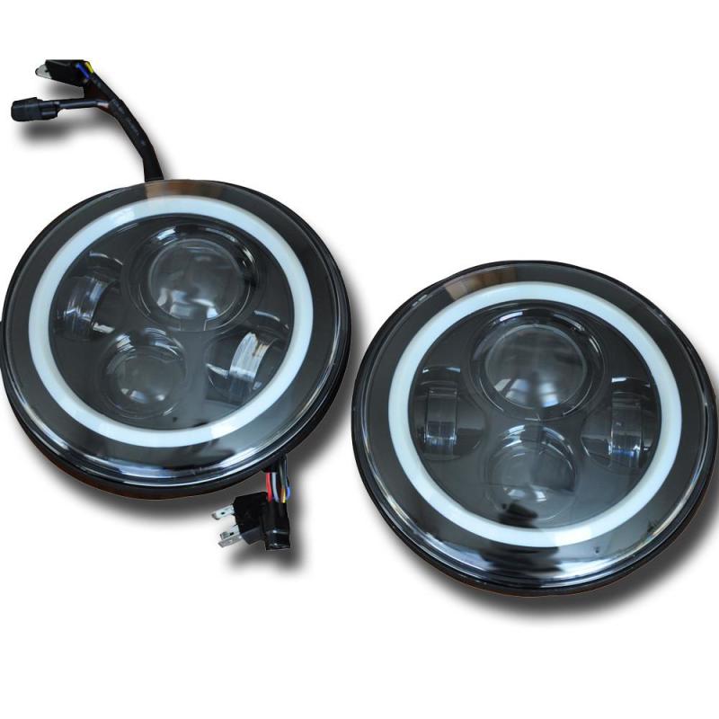 Load image into Gallery viewer, DV8 Offroad 07-18 Jeep Wrangler JK LED Projector Headlights
