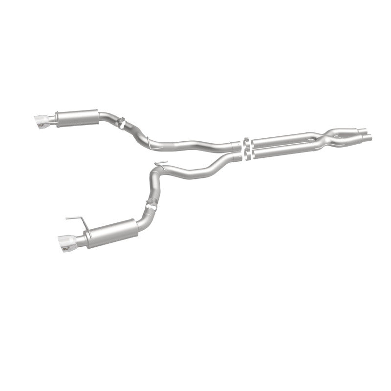 Load image into Gallery viewer, MagnaFlow Cat Back, SS, 3in, Competition, Dual Split Polished 4.5in Tips 2015 Ford Mustang GT V8 5.0
