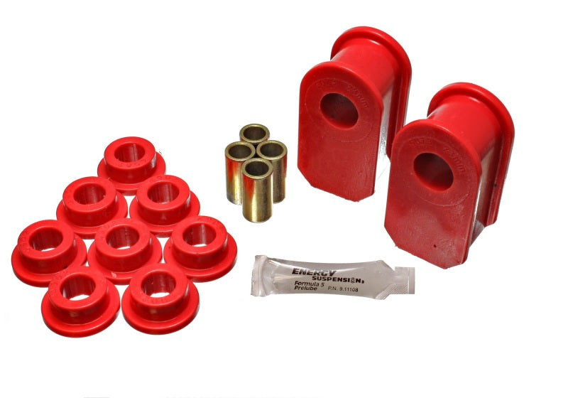 Load image into Gallery viewer, Energy Suspension Ford F100/150/250 Red Fr &amp; Rear A Style 1in Dia Sway Bar 3-1/2in Tall Bushing Sets
