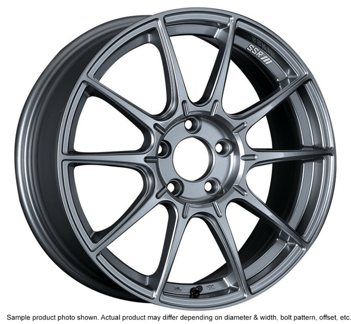 SSR GTX01 17x9 5x100 38mm Offset Dark Silver Wheel