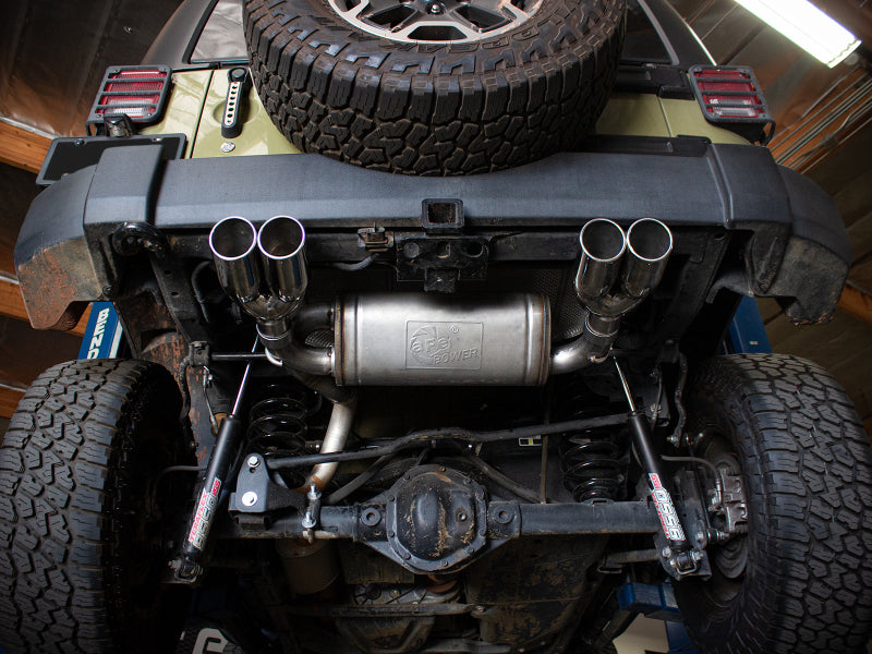 Load image into Gallery viewer, aFe Vulcan Series 2.5in 304 SS Axle-Back Exhaust Polished 07-18 Jeep Wrangler (JK) V6-3.6/3.8L
