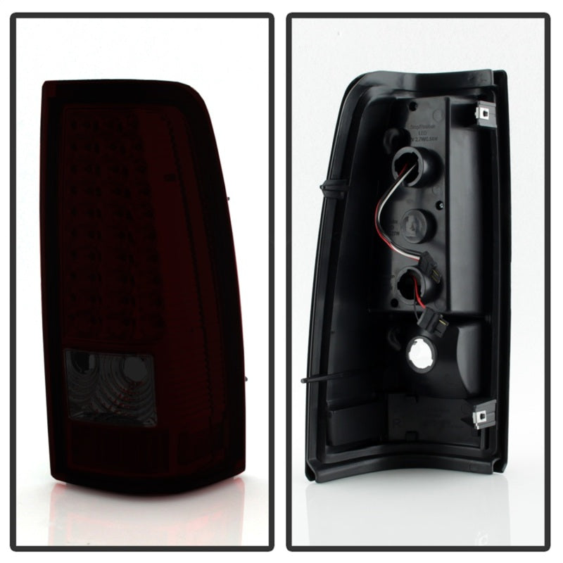 Load image into Gallery viewer, xTune Chevy Silverado 1500/2500/3500 99-02 LED Tail Lights Red Smoke ALT-ON-CS99-LED-RS
